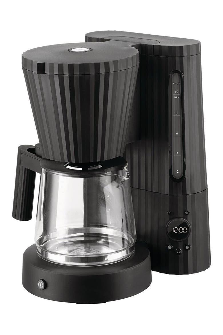 Plissé Drip Coffee Maker, Main, color, BLACK