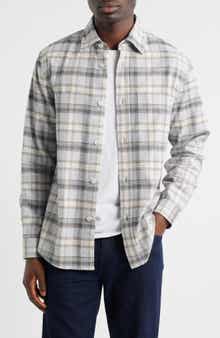 Owen Relaxed Fit Plaid Cotton Flannel Button-Up Shirt