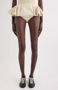 Dries Van Noten Stripe Ruffle Shorts