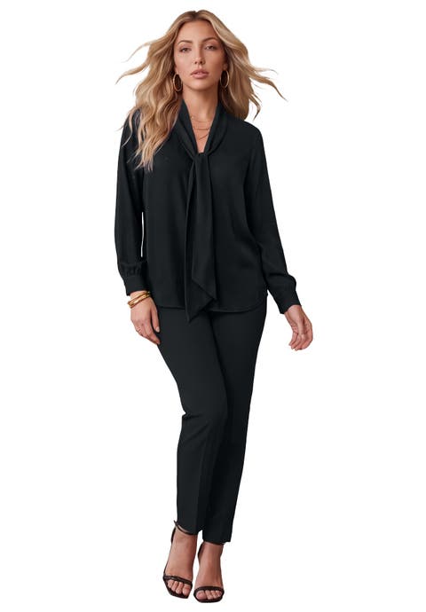 Long Sleeve Bow Blouse