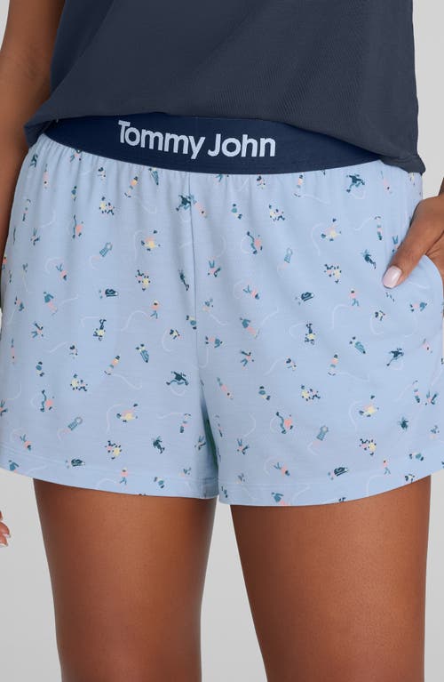 Tommy John Second Skin Pajama Shorts In Blue