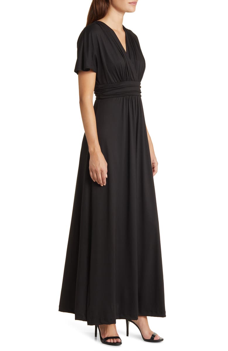 Kiyonna Vienna Floral Maxi Dress, Alternate, color, 