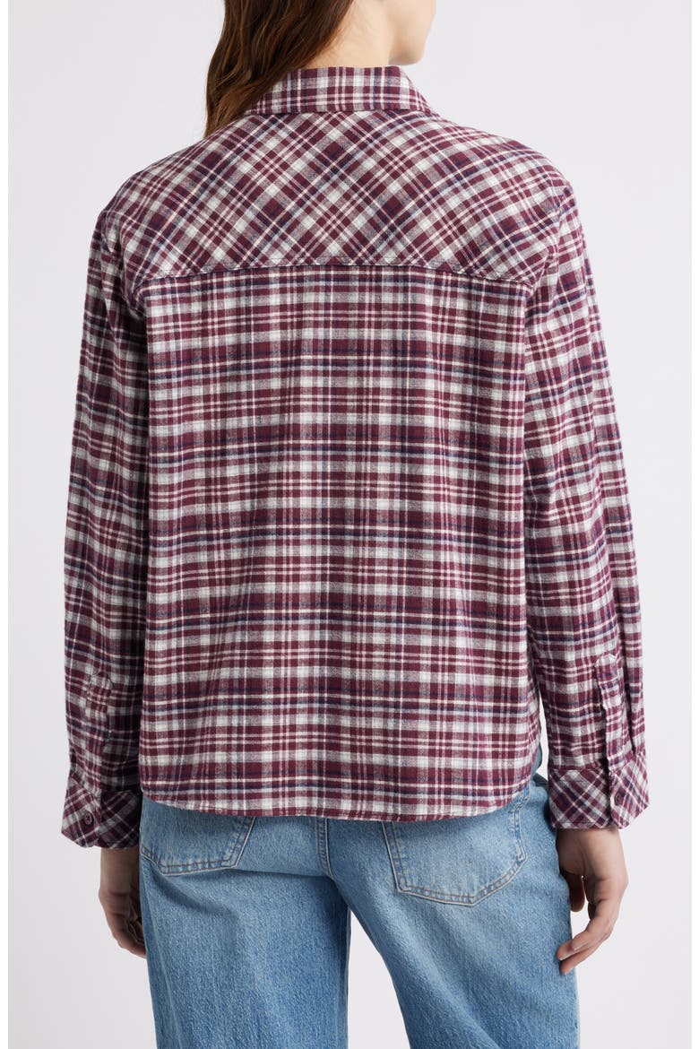Bordeoux Check Shirt, Alternate, color, BORDEOUX CHECK