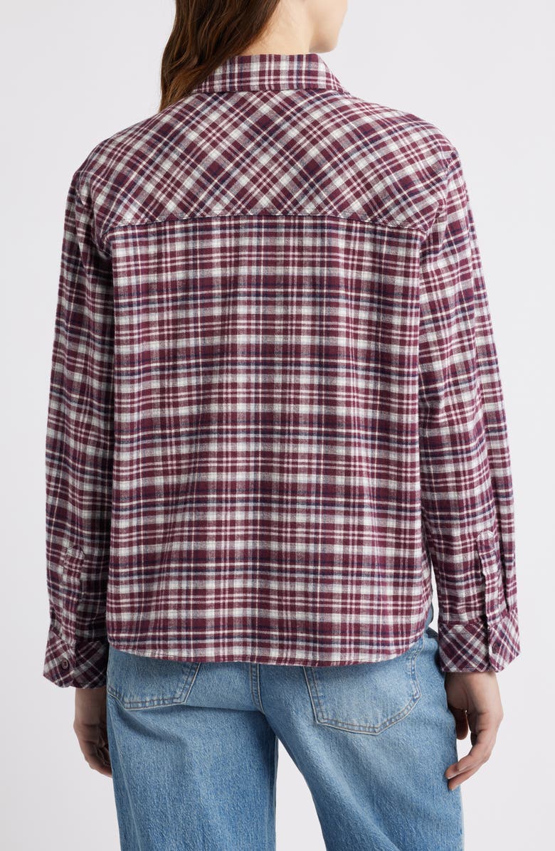 Brooklyn Industries Bordeoux Check Shirt, Alternate, color, Bordeoux Check