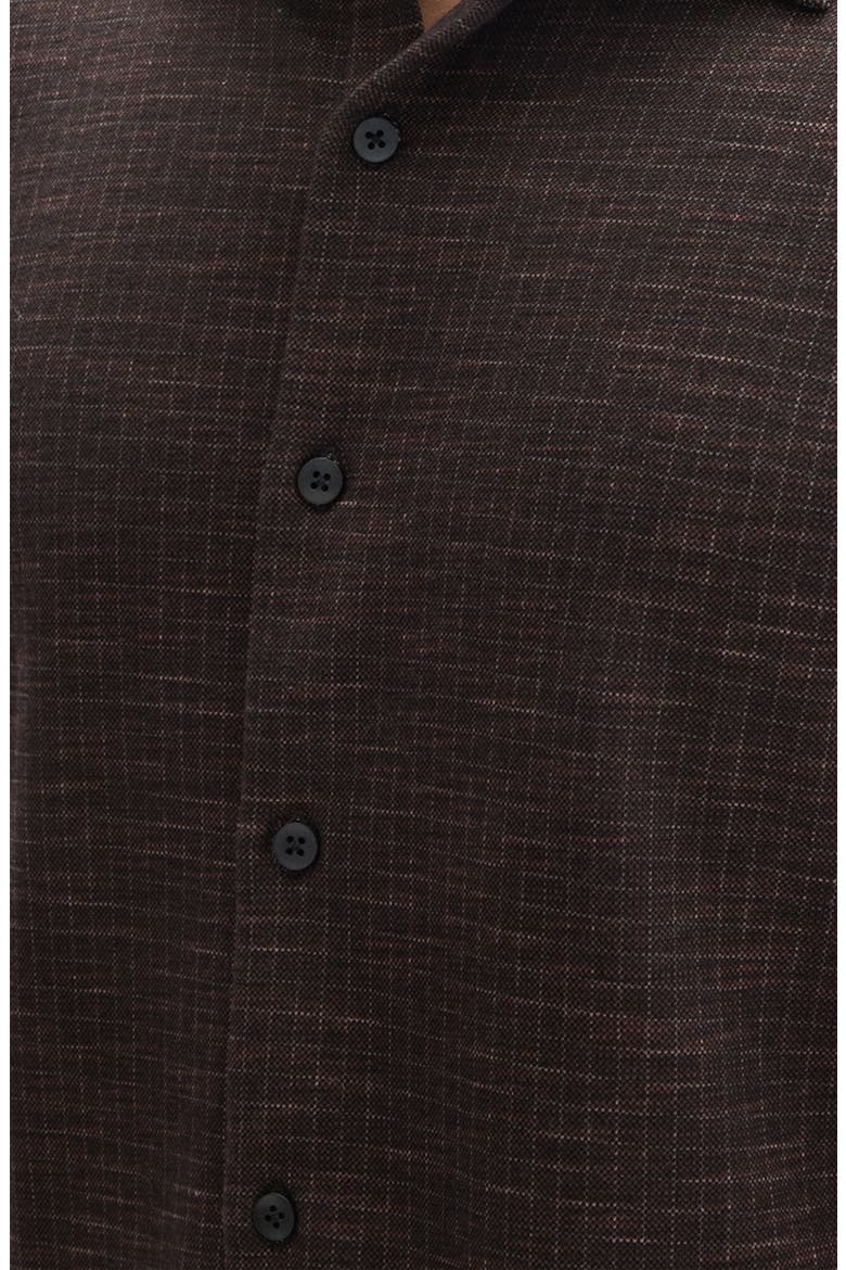 Howel Long Sleeve Knit Shirt, Alternate, color, RUSTY BROWN