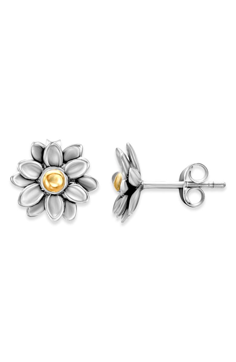 SAMUEL B. Sterling Silver & 18K Gold Blooming Flower Stud Earrings, Main, color,