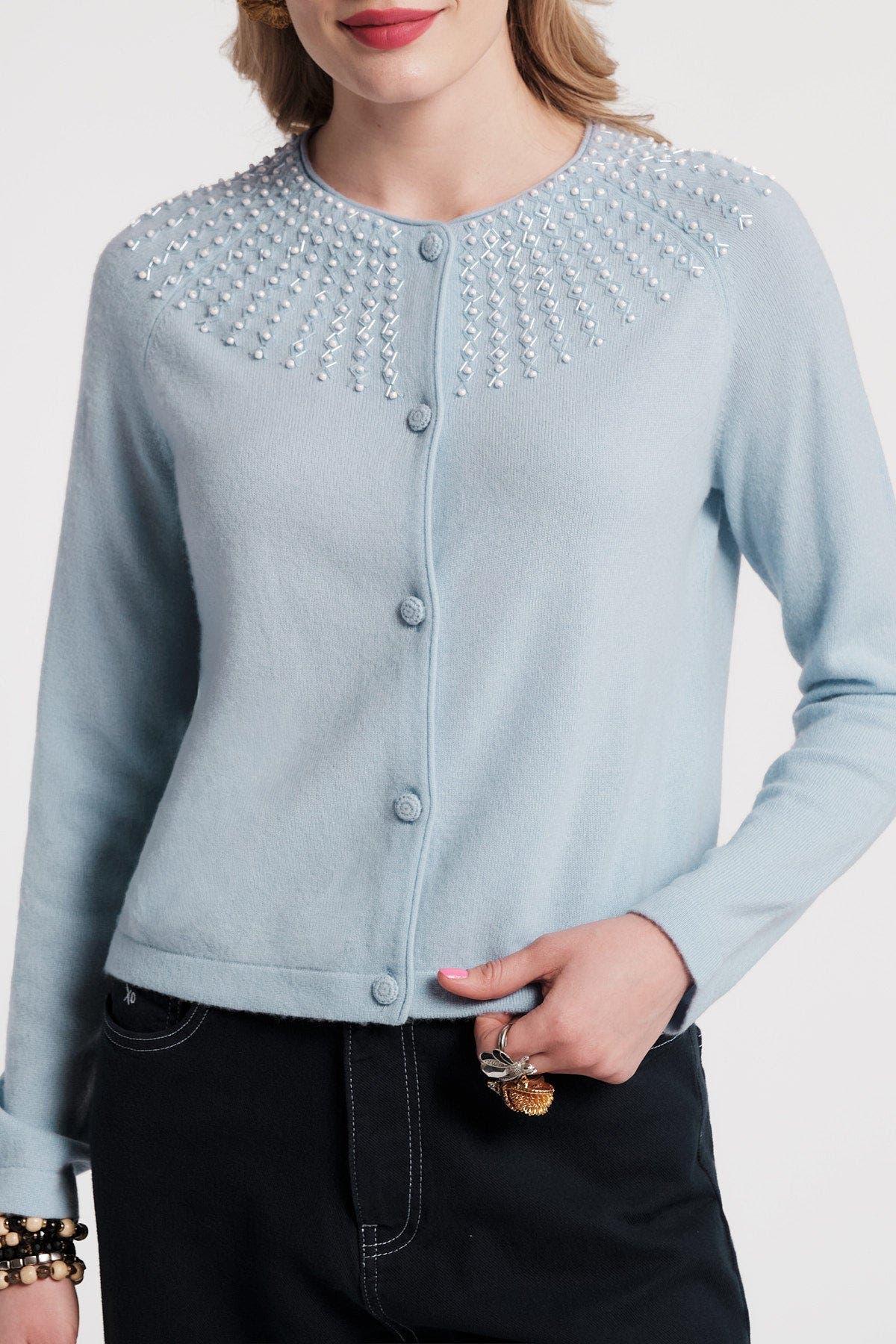 RBG Cardigan Beaded