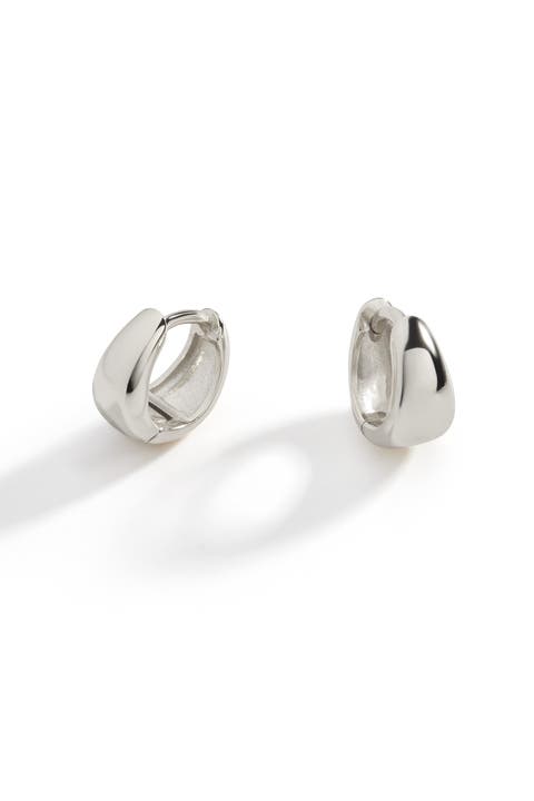 Teardrop Huggie Hoop Earrings