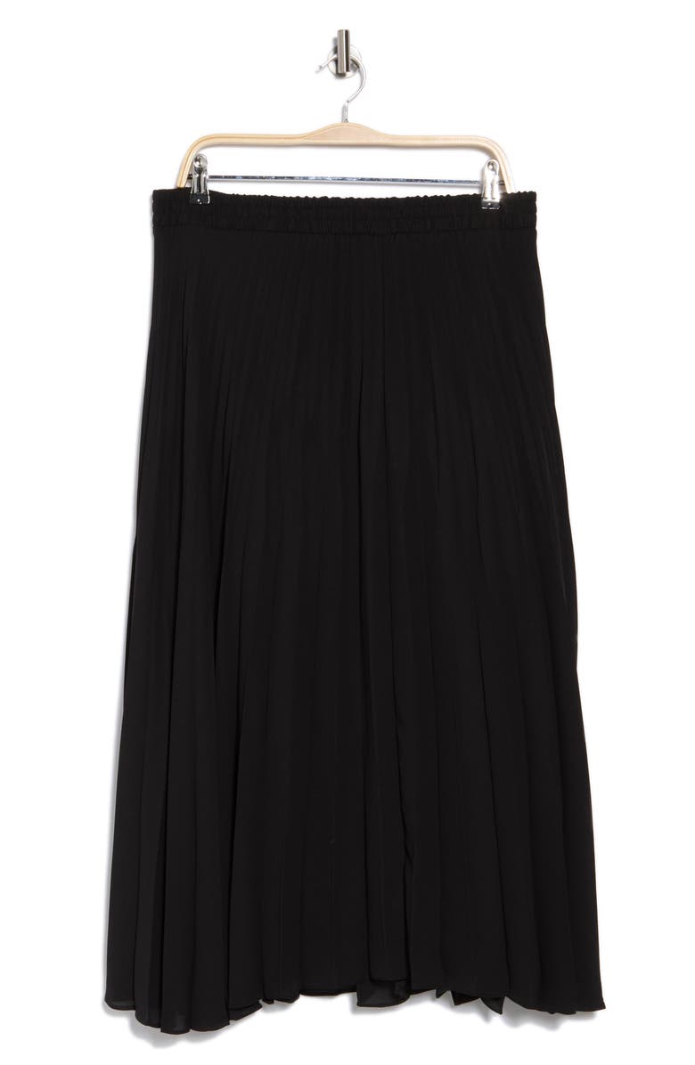 MAX STUDIO Printed Release Pleat Skirt, Alternate, color, Black