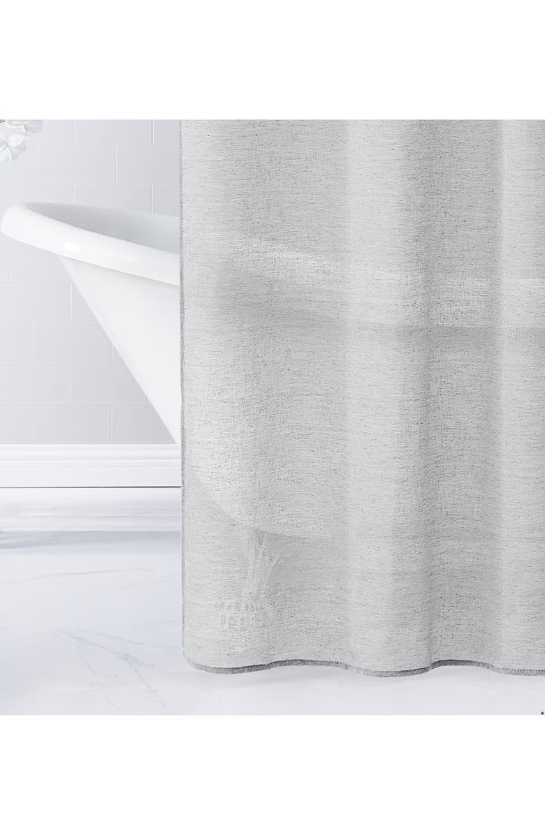 DAINTY HOME Daniella Textured Chenille Shower Curtain, Alternate, color, 