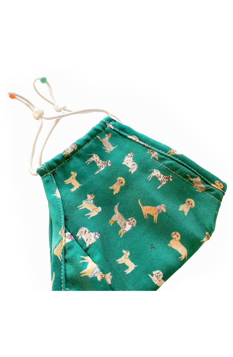 cjw Print Adult Adjustable Contoured Silk Blend Face Mask, Alternate, color, 