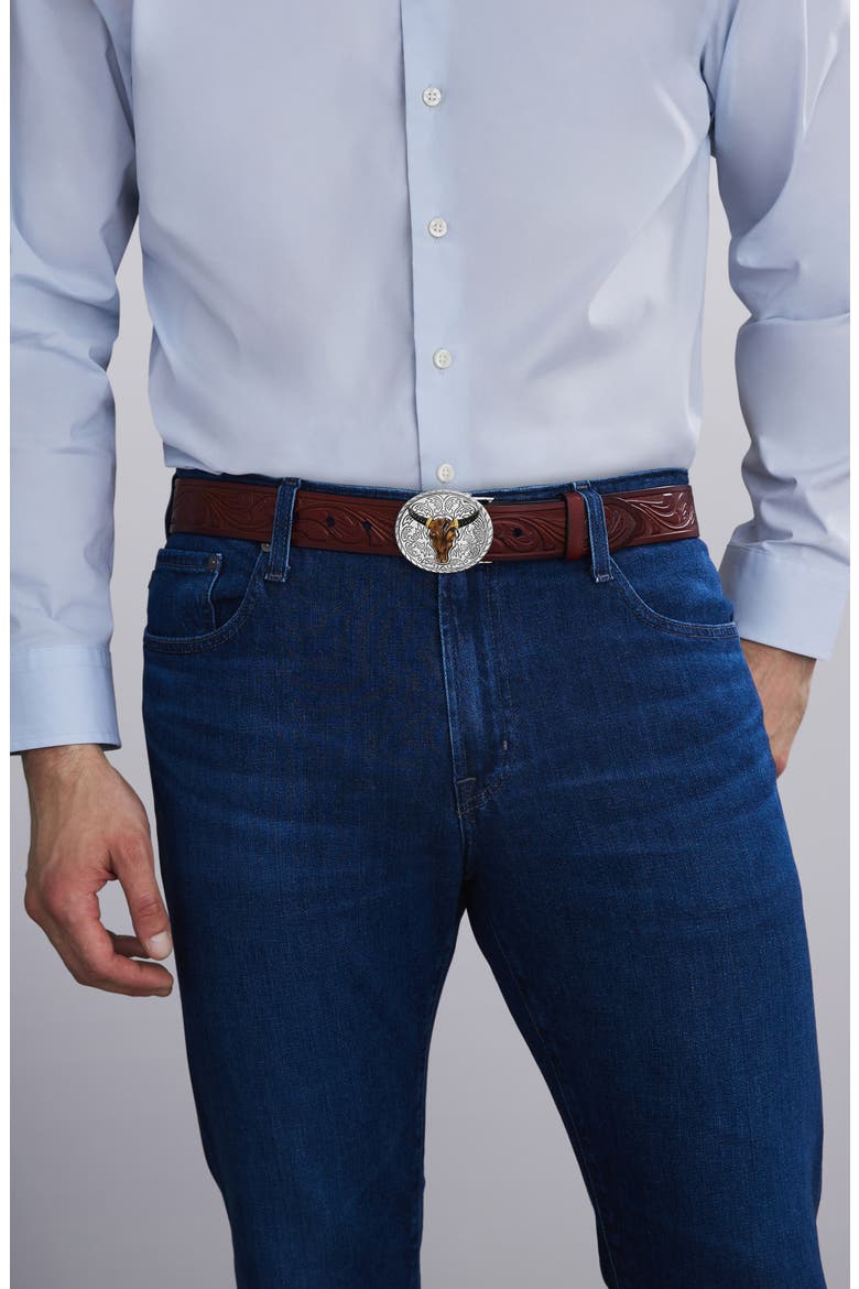 Men's Anthem Longhorn Belt Buckle, Alternate, color, TWO TONE