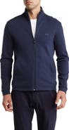 BOSS Skaz Curved Cotton Zip-Up Jacket