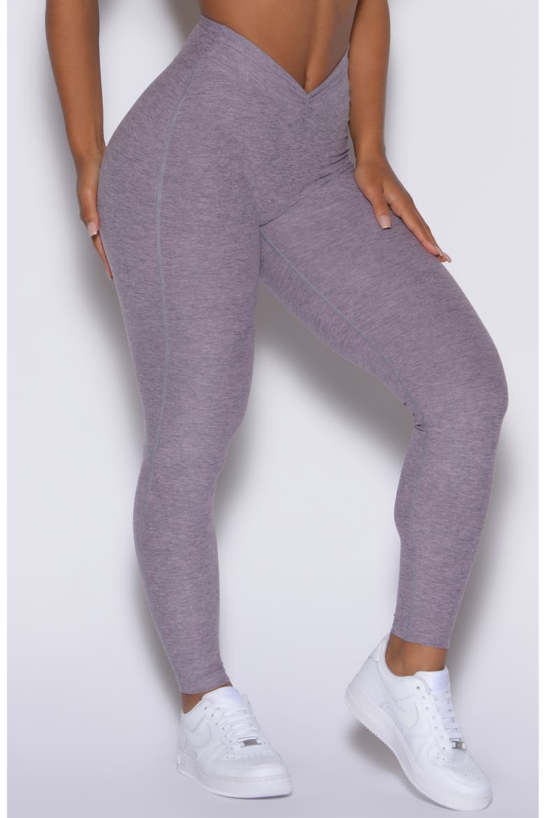 V Active Leggings, Alternate, color, Lilac Grey