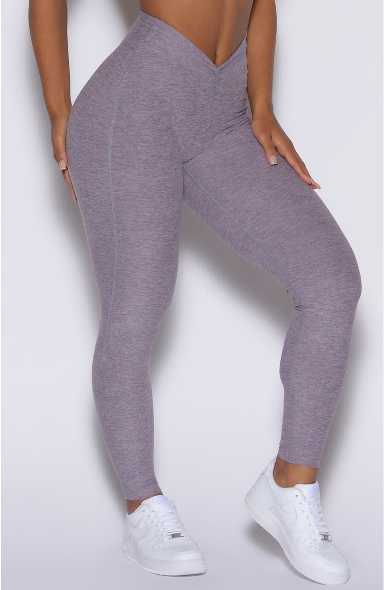 Bombshell Sportswear V Active Leggings, Alternate, color, Lilac Grey