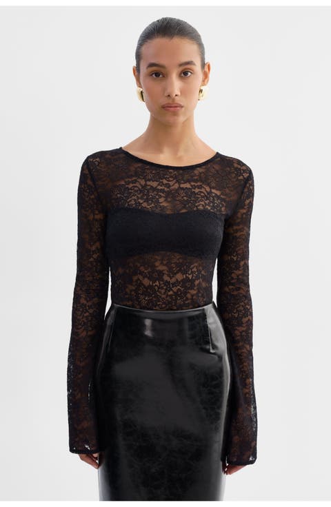 Amelia | Lace Long Sleeve Top