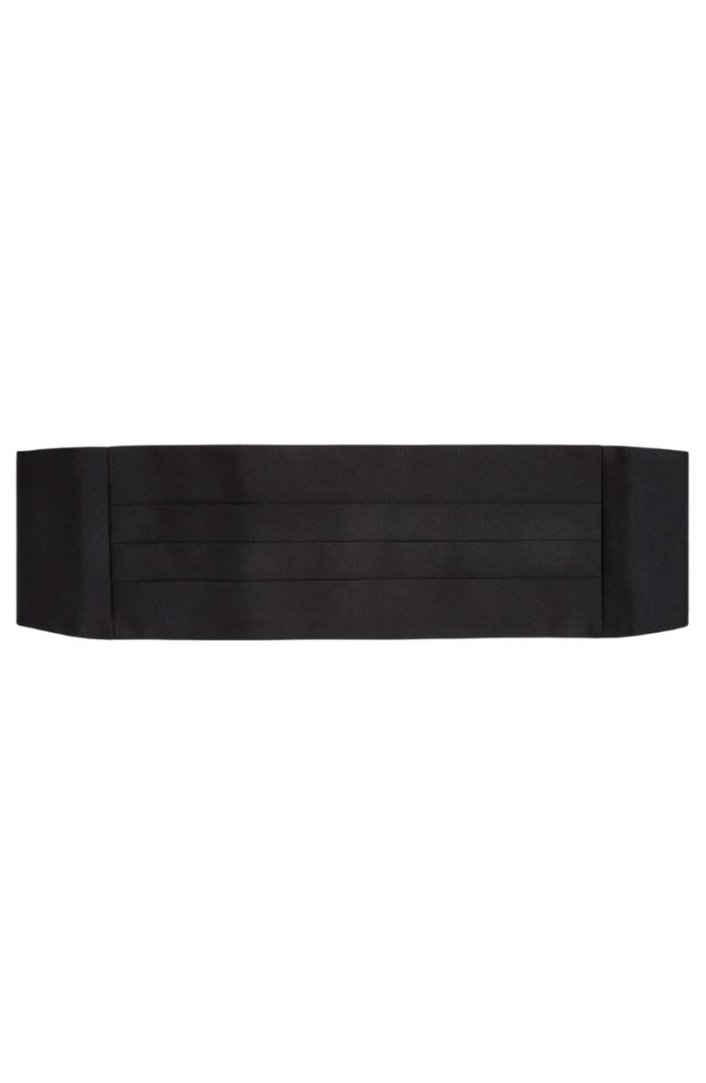 Robert Talbott Baldwin Grosgrain Cummerbund, Main, color, Black