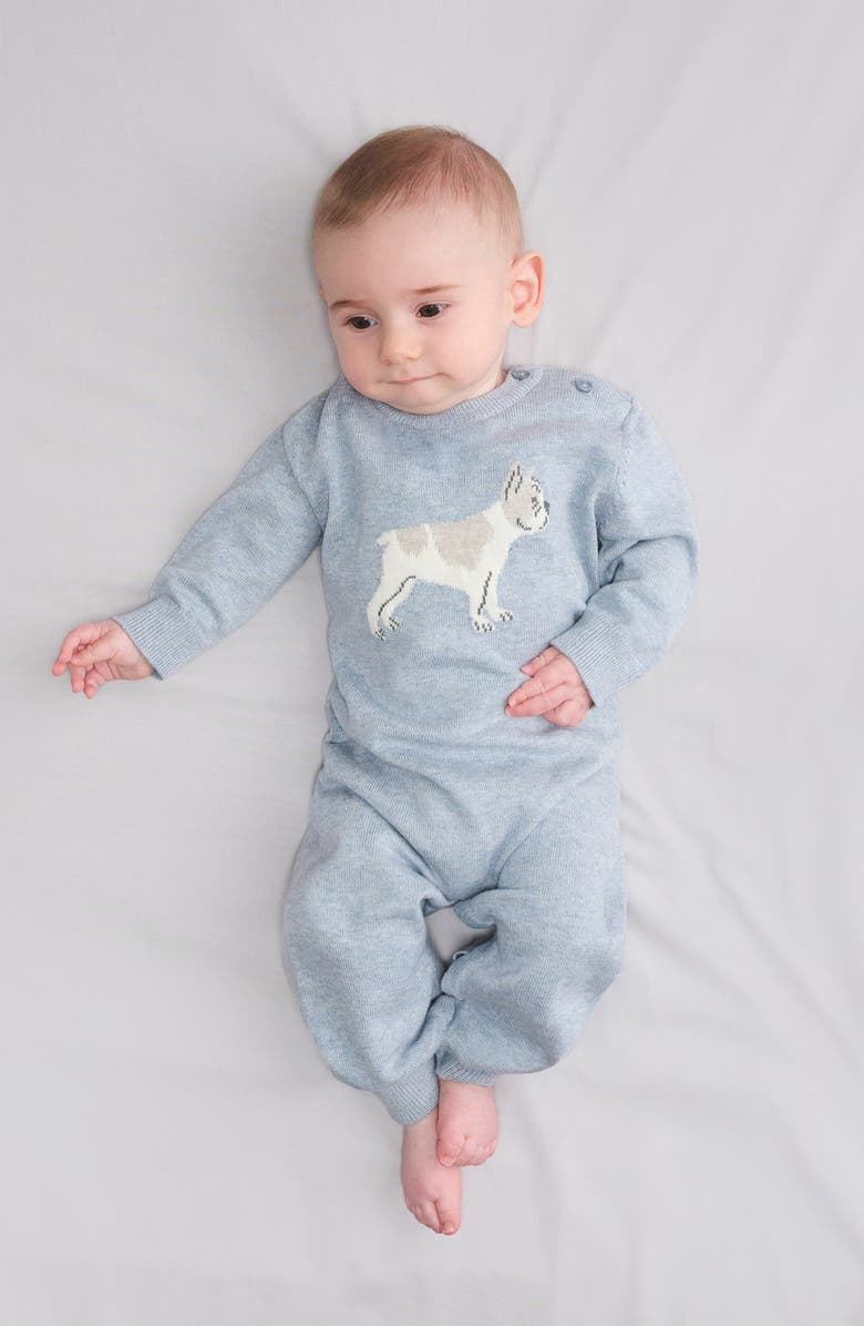 Hatley Little Bulldog Romper, Alternate, color, 