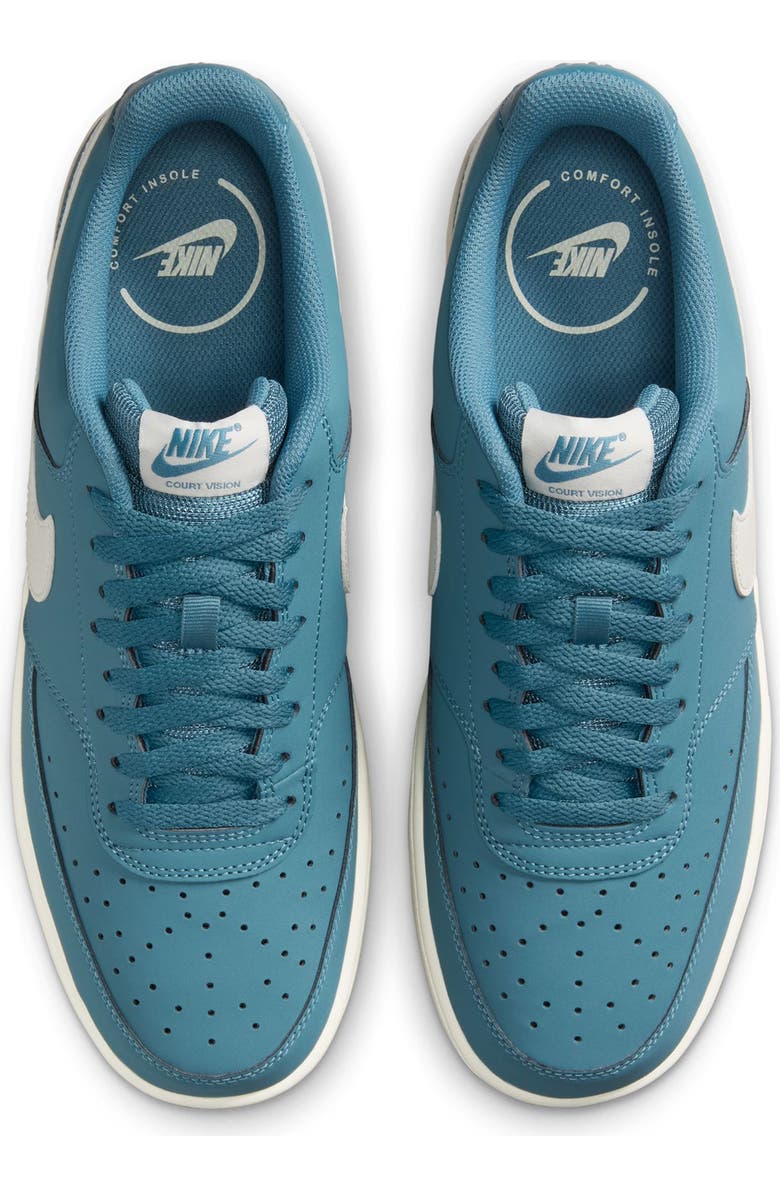 Nike Court Vision Low Sneaker, Alternate, color, Smokey Blue/ Sail
