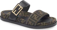 Fendi Feel FF Double Band Slide Sandal
