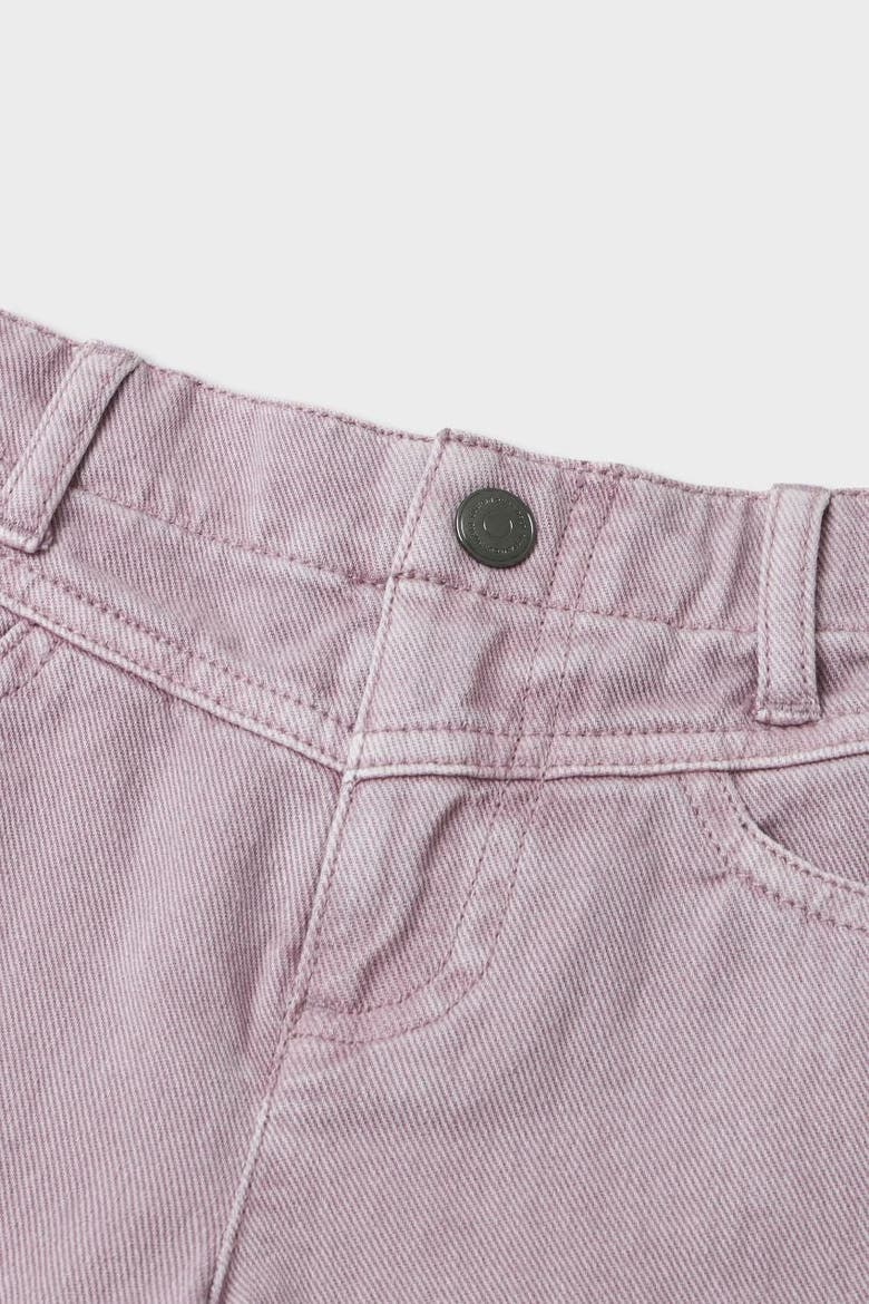 Cotton Denim Short, Alternate, color, Light Lilac