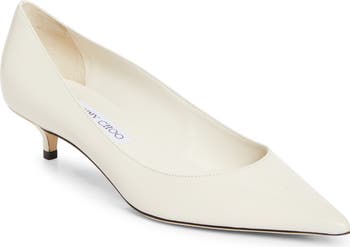 Jimmy Choo Amelia Pointed Toe Kitten Heel Pump (Women