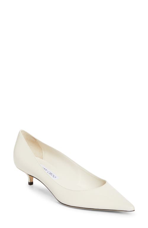 Jimmy Choo Amelia Pointed Toe Kitten Heel Pump