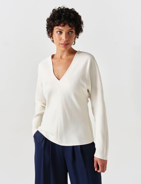 Lucille Long Sleeve Satin Top