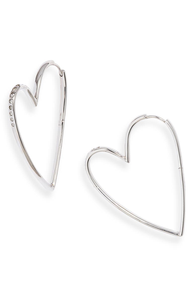 Kendra Scott Ansley Heart Hoop Earrings, Main, color, 