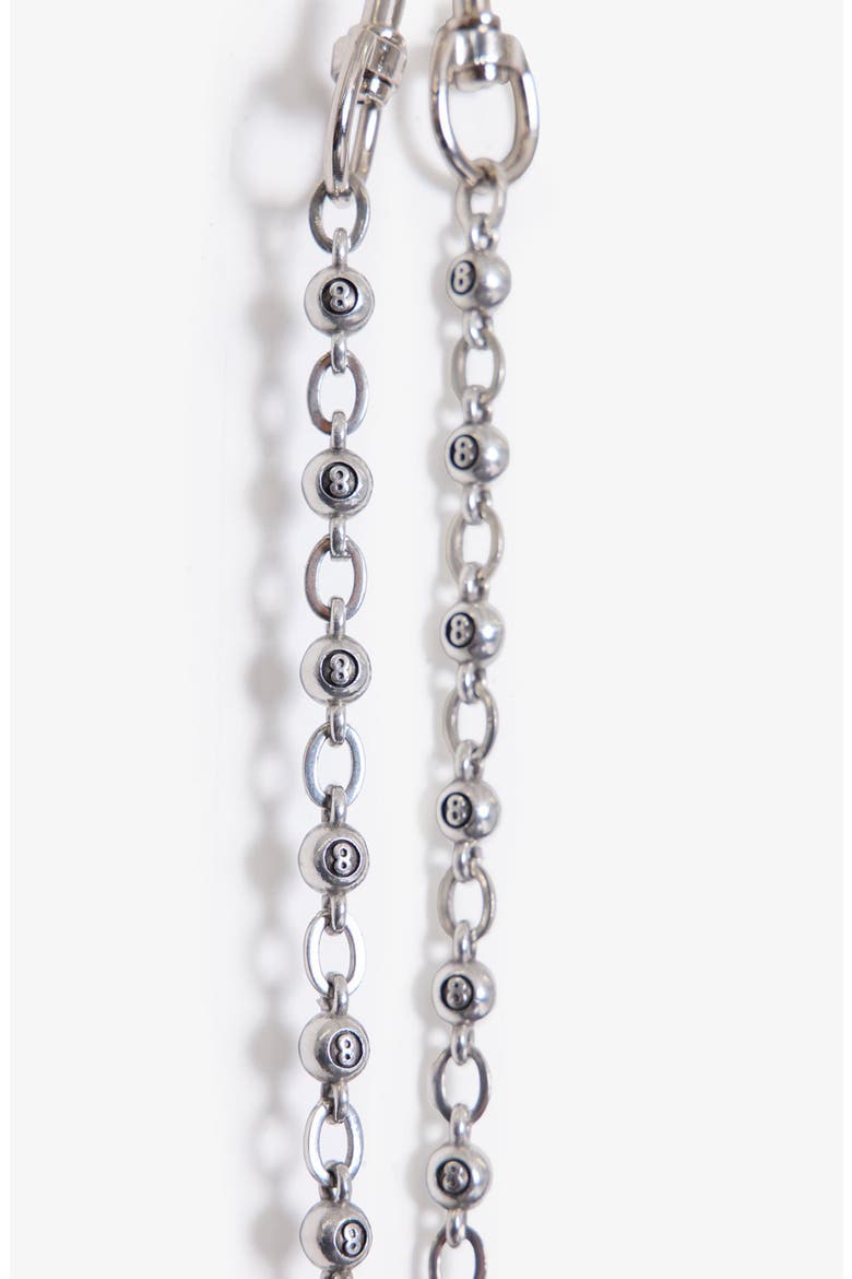 8 Ball Wallet Chain, Alternate, color, SILVER