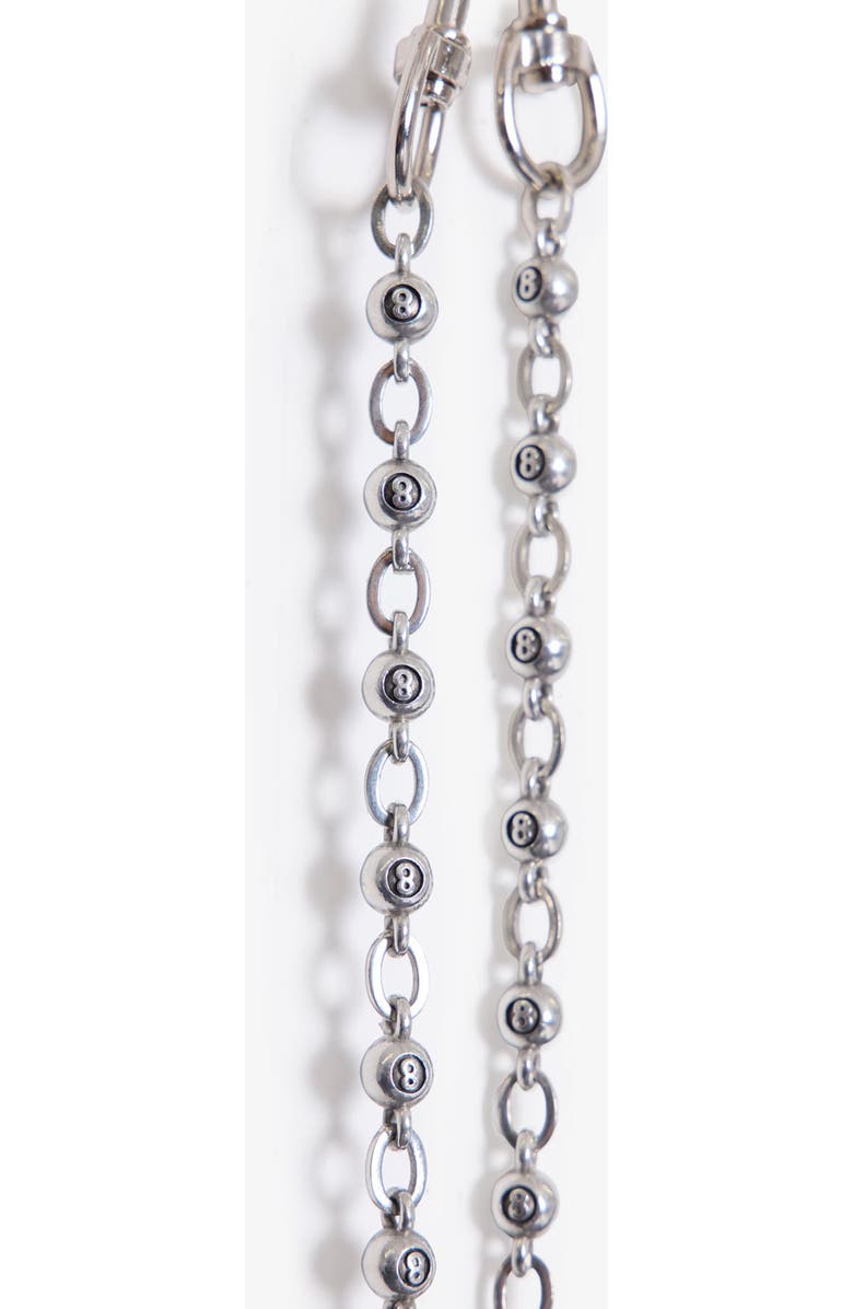 mnml 8 Ball Wallet Chain, Alternate, color, Silver