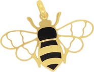 The Lovery Fine Jewelry Onyx Queen Bee Charm