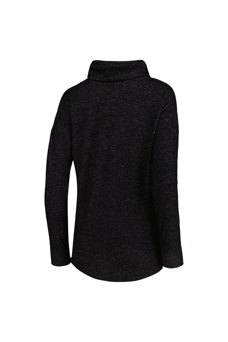 Women's Heathered Black Charlotte FC Cuddle Tri-Blend Pullover Sweatshirt, Alternate, color, Heather Black