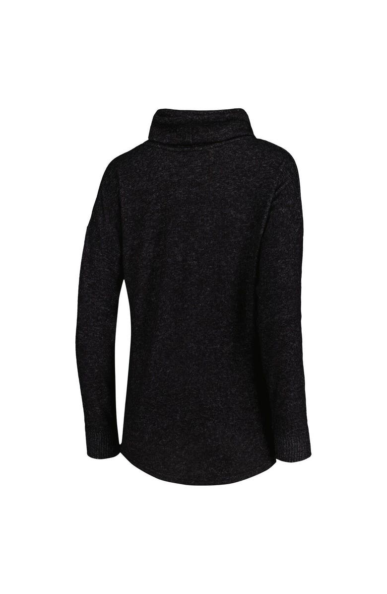 BOXERCRAFT Women's Heathered Black Charlotte FC Cuddle Tri-Blend Pullover Sweatshirt, Alternate, color, Heather Black