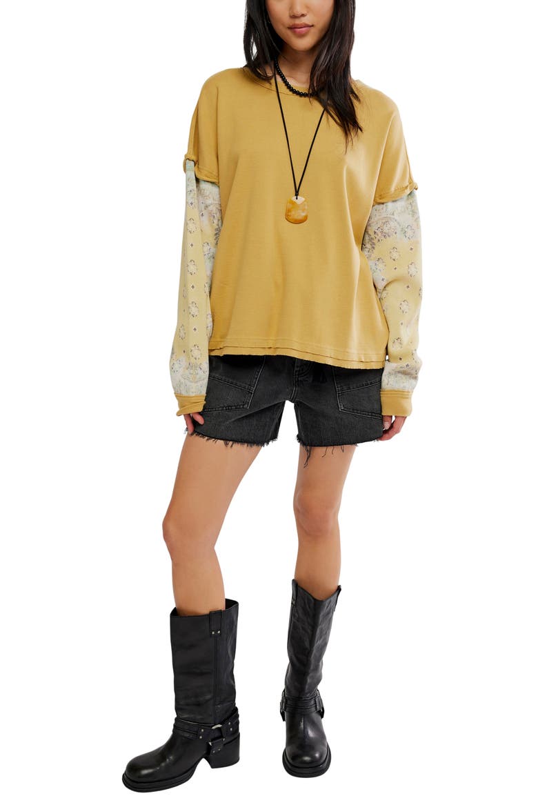 Wild and Free Twofer Cotton Top, Alternate, color, GARDEN GLADE