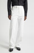 TOM FORD Compact Cotton Drill Wide Leg Pants