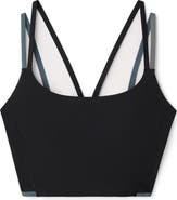 Rhone Instinct Contrast Longline UPF 50+ Sports Bra
