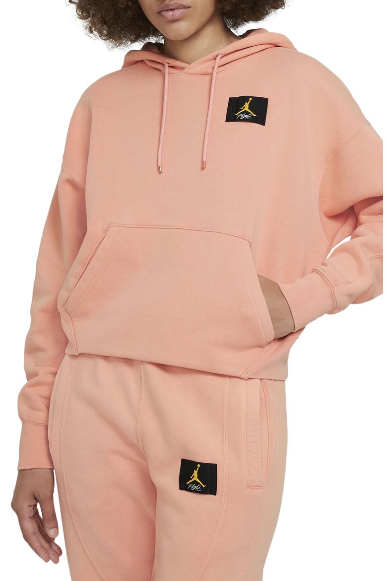 Nike Jordan Flight Hoodie, Main, color, APRICOT AGATE