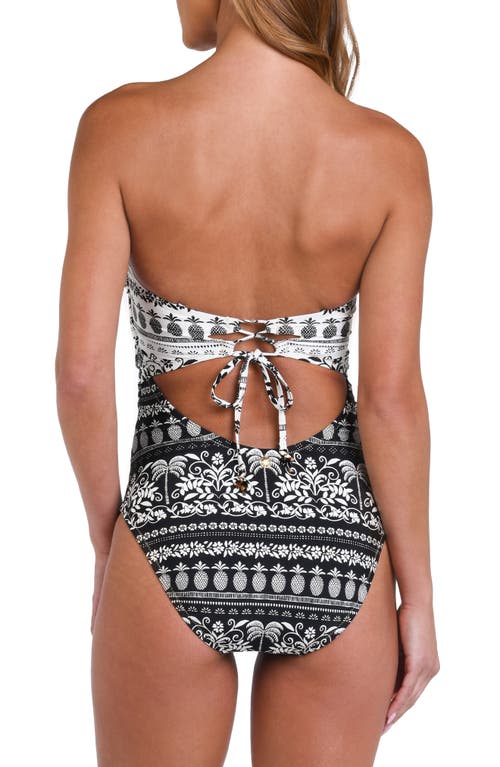 Sunshine 79 Ivory Coast Bandeau One-piece Swimsuit In Multi