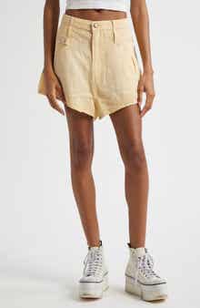 R13 Double Loop Venti Linen Shorts
