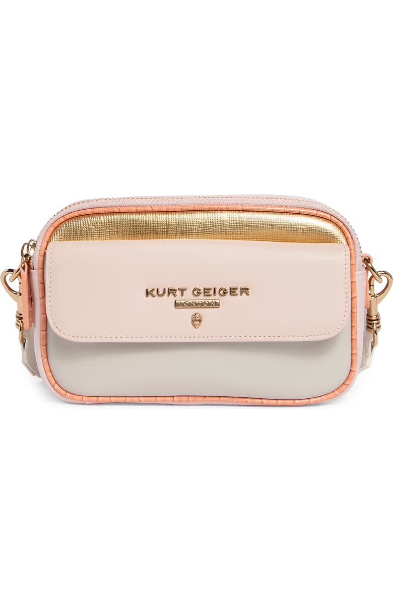 Kurt Geiger London Highgate 2 Zip Camera Crossbody Bag, Main, color, Pink Combo