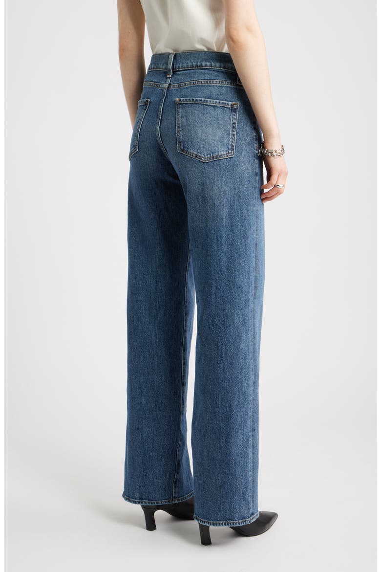 High Waist Wide Leg Jeans, Alternate, color, MERCER WASH