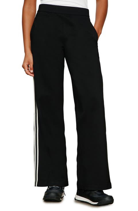 Runway Side Stripe Ponte Track Pants