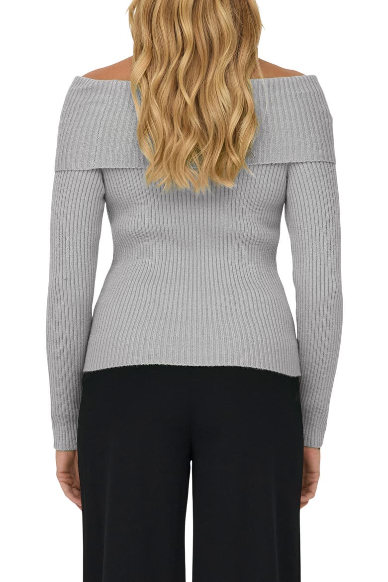 Katia Off the Shoulder Knit Top, Alternate, color, ULTIMATE GREY
