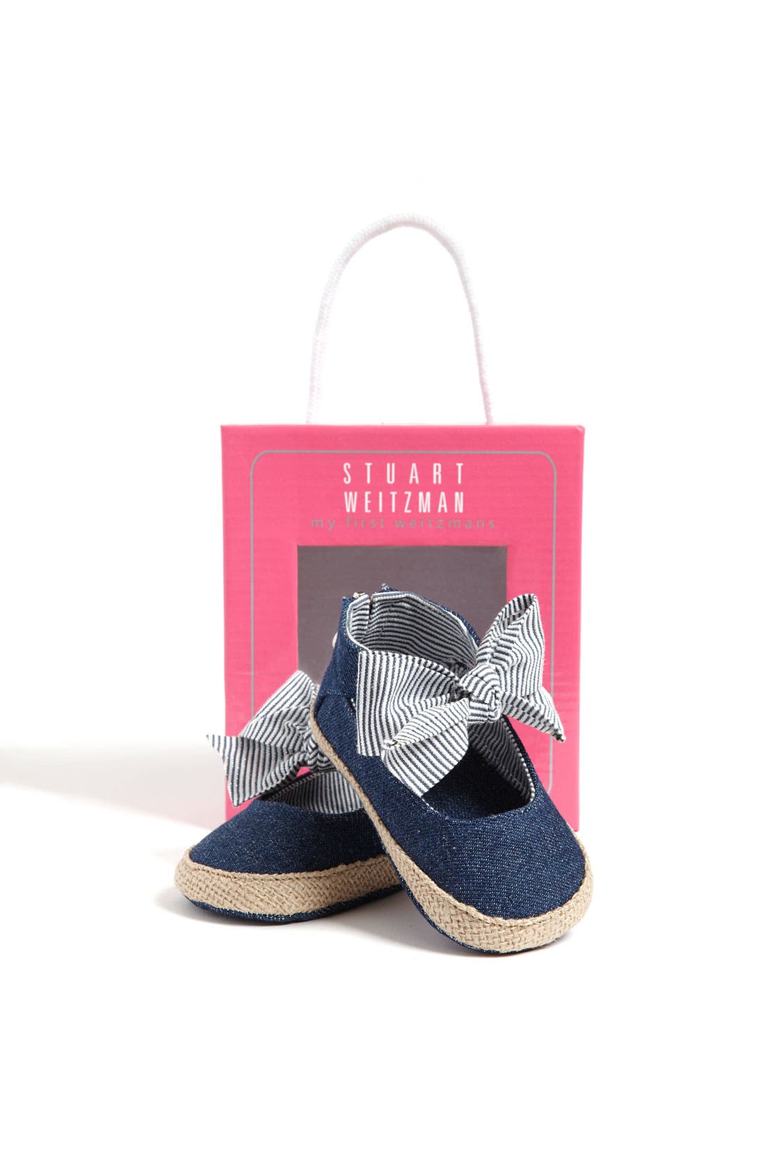 Stuart Weitzman 'Baby Nantucket' Crib Shoe, Alternate, color, 