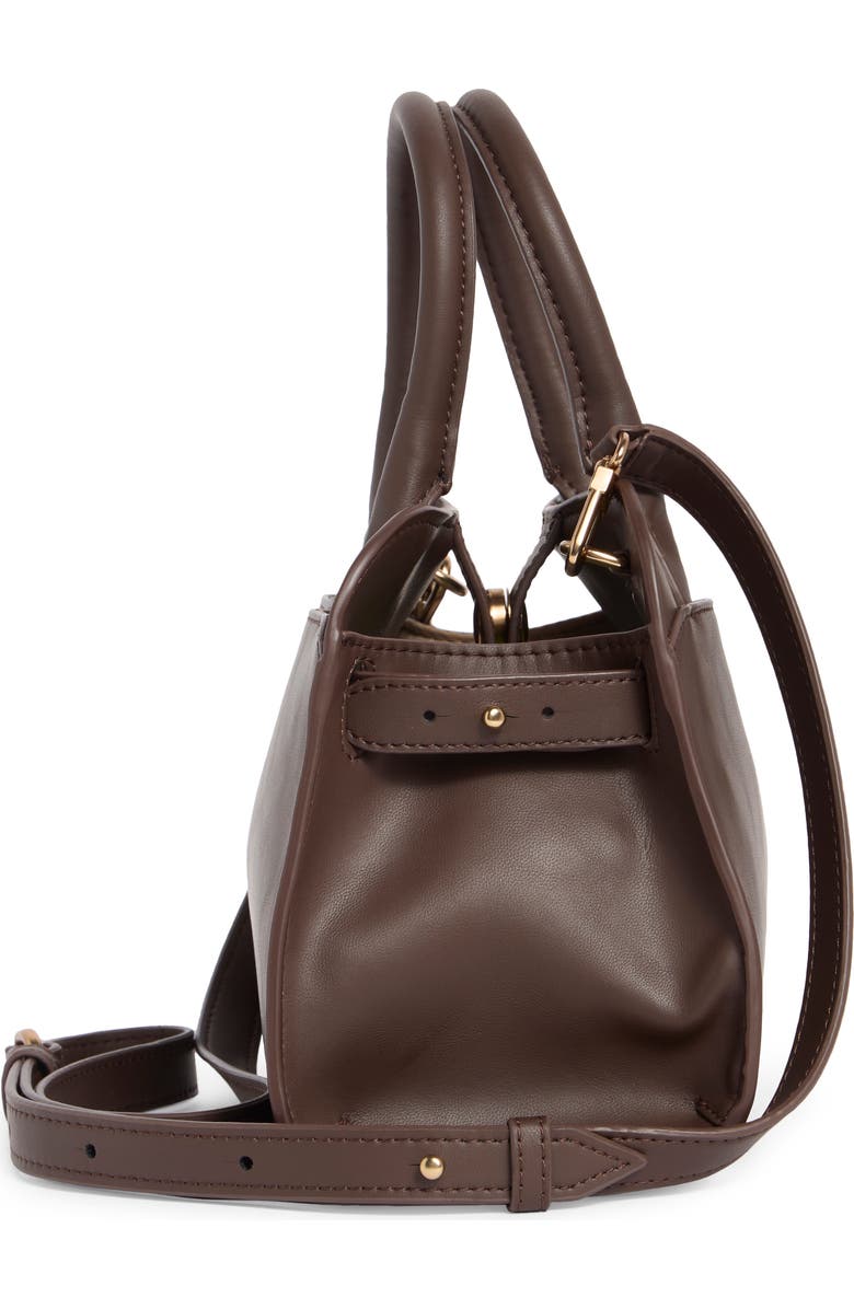 Sam Edelman Loraine Small Bowler Satchel Bag, Alternate, color, Dark Brown