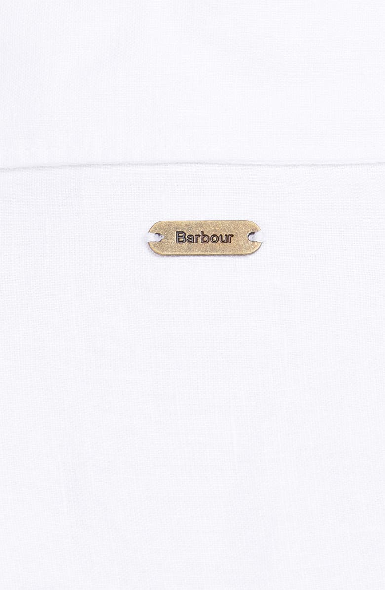 Barbour Marine Linen Button-Up Shirt, Alternate, color, White