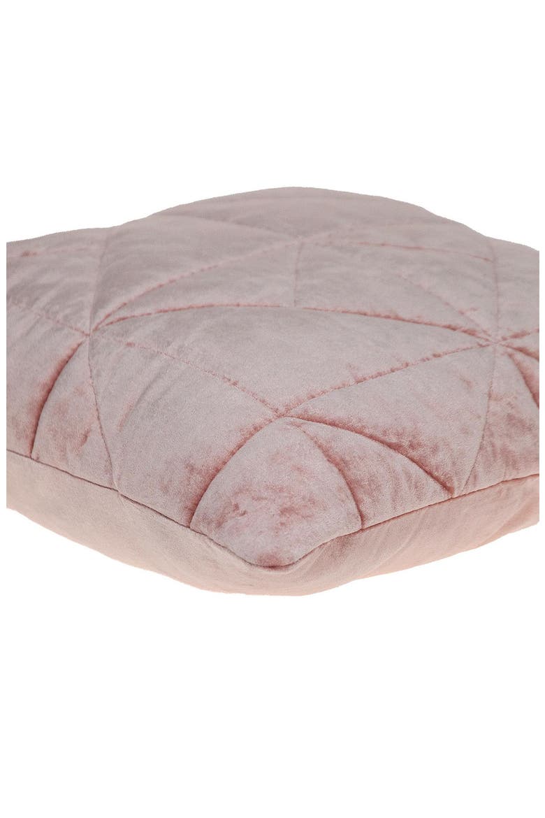 Zoe Topstitched Throw Pillow, Alternate, color, PINK