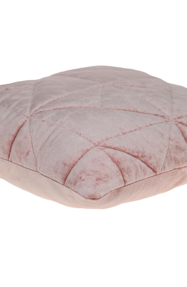 PARKLAND COLLECTION Zoe Topstitched Throw Pillow, Alternate, color, Pink