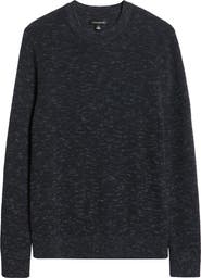 Treasure & Bond Space Dye Crewneck Cotton Blend Sweater